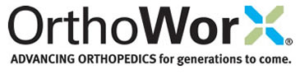 OrthoWorx. Logo. Their slogan is "advancing orthopedics for generations to come."