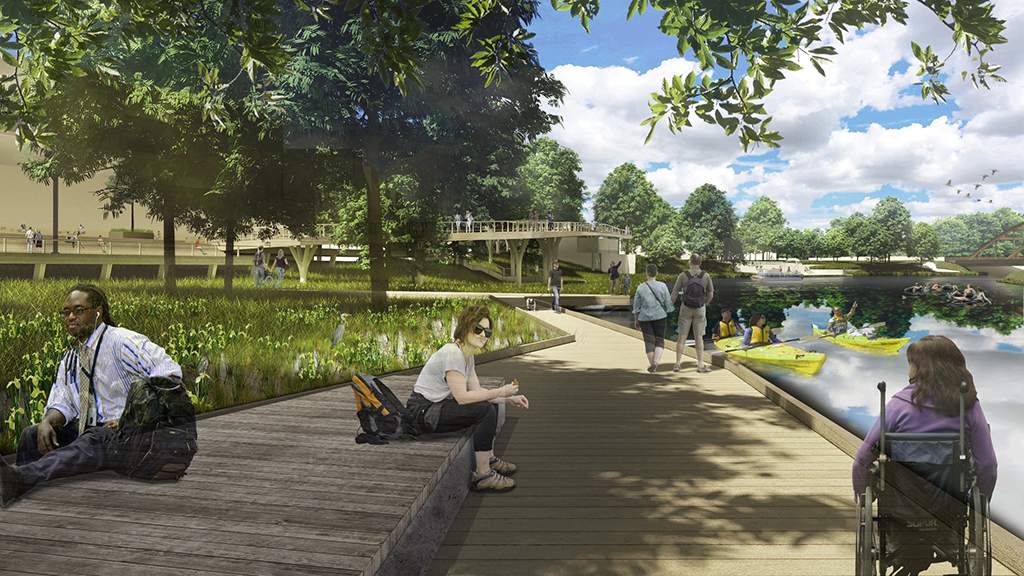 Concept photo of the Riverfront development phases II and III