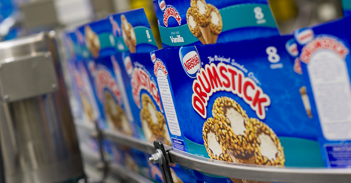 Nestle rumstick boxes at Fort Wayne's facility 