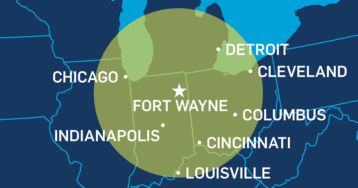 regional-map map of the midwest United States