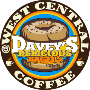 Davey's Delicious Bagels. Logo.
