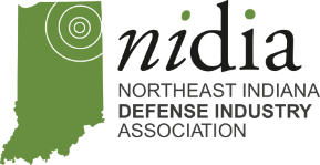 N. I. D. I. A. Logo. They are the Northeast Indiana Defense Industry Association.