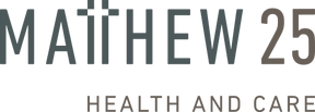Matthew 25 Health and Care. Logo.