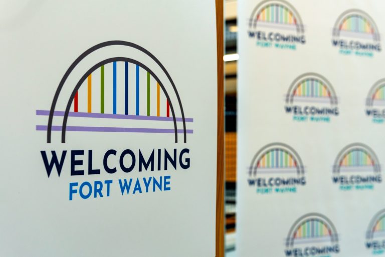 Welcoming Fort Wayne colorful logo