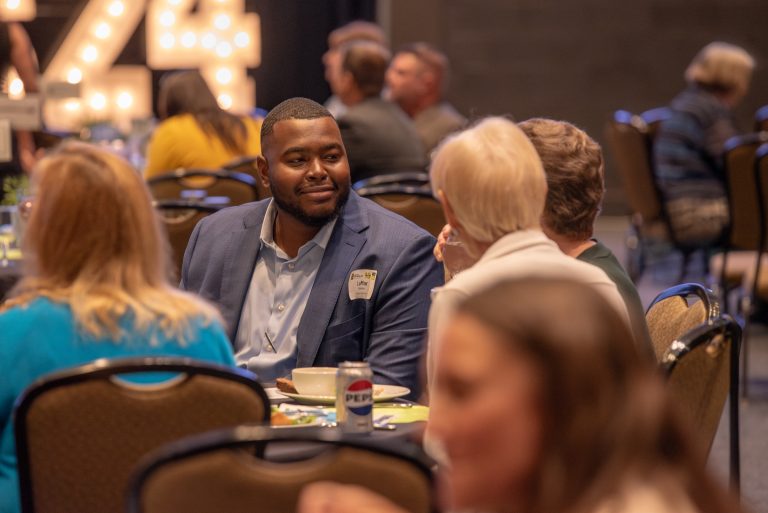 Attendees networking at the 2024 GFW Inc. Economic Development Summit