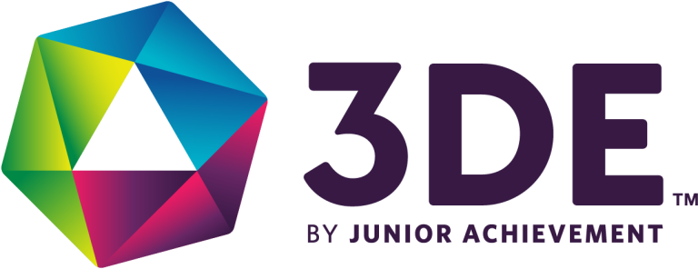 3DE by Junior Achievement Logo