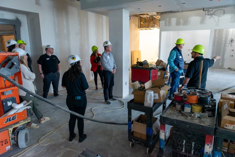 attendees on a GFW Inc. Sneak Peek Tour