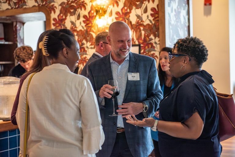 attendees at a GFW Inc. Onboard Fort Wayne C-Suite Social